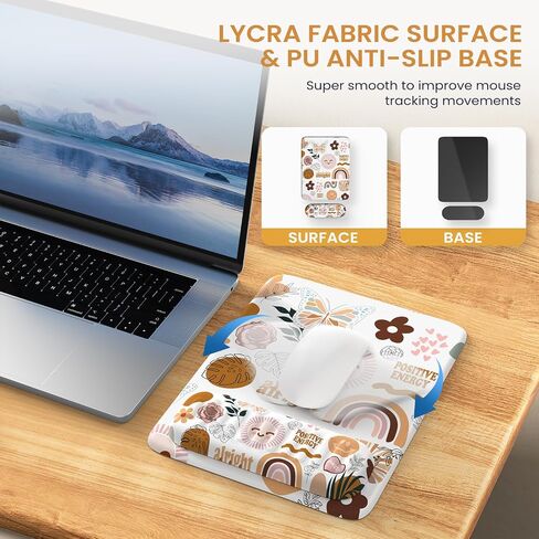 iLeadon Ergonomic Mouse Pad with Wrist Rest, Removable Magnetic Wrist Rest for Keyboard and Mouse, Ergonomic Mouse Pads & Wrist Rests, Pain Relief, Non-Slip Base, Portable for Office Home,Green in Saudi Arabia