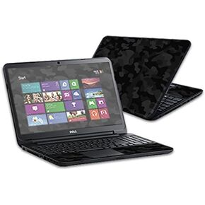 MightySkins Skin Compatible with Dell Inspiron 15" i15RV wrap Cover Sticker Skins Black Camo
