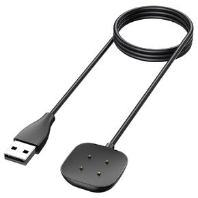 Vancle Charger Cable for Fitbit Versa 4 / Versa 3 / Sense 2 / Sense, 3.3Ft Replacement USB Charging Cable Cord Magnetic Dock Stand for Versa 4 / Versa 3 / Sense 2 / Sense Smartwatch (1*USB)