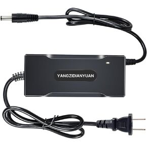 54.6V 2A Battery Charger Adapter for 48V Lithium Li-ion Battery Pack with DC 5.5x2.1mm / 5.5x2.5mm Plug