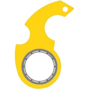 Black Keychain Spinner Fidget Ring Toy,Keychain Spinner Fidget Ring Metal Key Chain Spinner Fidget Ring Type Toy for Man Women and Kids Fidget Spinners
