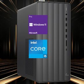 HP Newest Envy Intel i5 Business Tower Desktop, Intel i5-14400 (Beats Intel i7-13650HX), Intel UHD Graphics, 16GB RAM, 1TB SSD, with External 512GB SSD Bundle, Wi-Fi 6, RJ45, Windows 11 Pro, Black