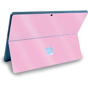 MightySkins Glossy Glitter Skin Compatible with Microsoft Surface Pro 9 (2022) - Solid Pink | Protective, Durable High-Gloss Glitter Finish | Easy to Apply & Change Styles | Made in The USA