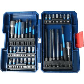 NAWIN Impact Driver Bit Set,45 Piece Screwdriver Bit Set,Impact Tough Screwdriving Bit Set (Black)
