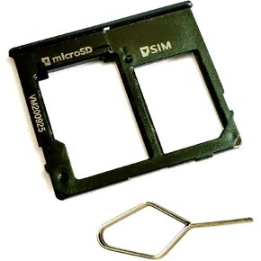 YESUN Dual Sim Card Tray and Micro SD Holder for Samsung Galaxy A10E A102U 5.83 Inch Slot Socket (Black)