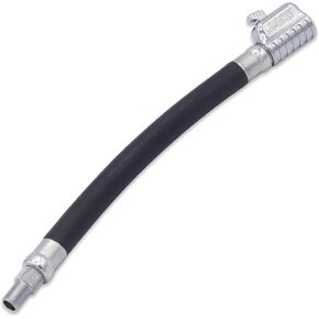 JACO Lightning L2X Tire Inflator Hose Extension Self Locking Nozzle | Patented Lock-on Air Hose Adapter for Tire Pumps (Open Flow)