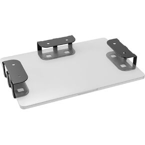 Under Desk Table Laptop Mount Metal Anti-Scratch Silicone Hidden Docking Station Holder Mounting Brackets Shelf for Mac Mini MacBook Keyboard Multimedia Device Tablet 3pcs