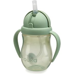 nouka Weighted Straw Cup with Click Top Lid | Leak Proof and Easy Grip | Wave