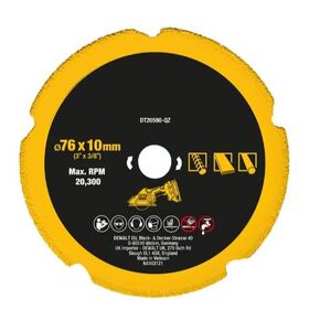 #DT20590 DCS438 Angle Grinder Cutting Wheel 76MM for Metal/Wood/Stone Universal Saw Blade #NA103632#DT20590-QZ Quality Durable New Replacement Parts for Dewalt