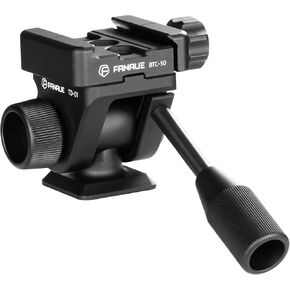 FANAUE Camera Tripod Fluid Head, Panoramic Ball Head with Arca Swiss Quick Release Plate Adapter, Mini Pan Tilt Head w Handle for DSLR Cameras,Camcorders,Monopod,Binoculars, Load up to 7.72 lb/3.5kg