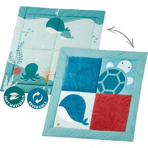 Little Big Friends Patchwork Playmat | Reversible Mat | Forest