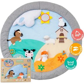 Little Big Friends Patchwork Playmat | Reversible Mat | Forest