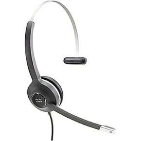 CISCO Headset 531, Wired Single On-Ear Quick Disconnect with USB-A Adapter, Charcoal, 2-Year Limited Liability Warranty (CP-HS-W-531-USBA=)