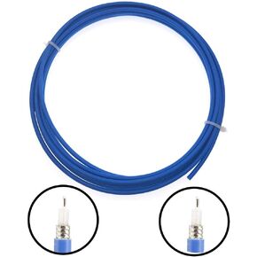 ZJSDRFM 10 feet RF Coax Coaxial Semi-Flexible RG405 .086'' Cable with blue jacket.
