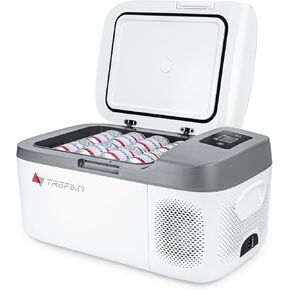 ثلاجة 12 فولت 20 كيو/18 لتر، مبرد فريزر محمول (-4 ℉-68 ℉)، مبردات كهربائية للمركبات تيار متردد/تيار مستمر، ثلاجة بفريزر 12 فولت، ثلاجة سيارة RV مع ضاغط للتخييم، والسفر in Kuwait