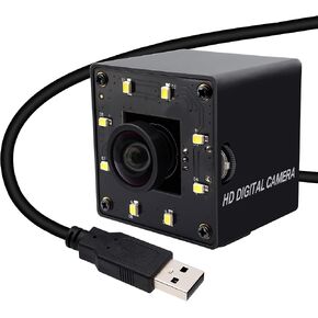 SVPRO 12MP USB Camera with Light,4K 30fps Lightburn Camer 1080P 120fps High Speed Camera, IMX577 Low Light USB External Computer Camera for PC Laptop,Linux,Windows,Android,MacOS