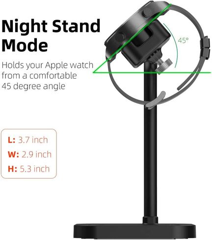 Smart Watch Charging Stand for iwatch Series SE 6 5 4 3 2 1, Compatible with Samsung Galaxy Watch, Huawei Watch GT 2 GT GT 2e, Garmin Vivoactive 3 4 3 Music, LG, Google Smart Watch (White) in Saudi Arabia