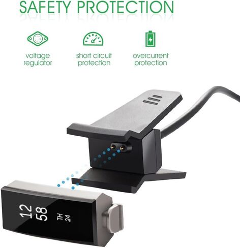 شاحن AWINNER متوافق مع Fitbit Alta، كابل شحن USB بديل للساعة الذكية (عبوة واحدة) in Kuwait