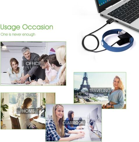 شاحن AWINNER متوافق مع Fitbit Alta، كابل شحن USB بديل للساعة الذكية (عبوة واحدة) in Kuwait