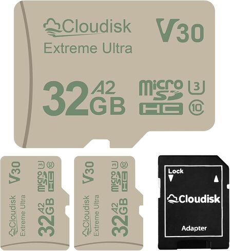 Pack of 3 Micro SD Card 4GB U3 90MB/S V30 Extreme Ultra C10 A1 MicroSDHC UHS-I for Camera, DVR, Tablet PC and Cell Phone (4GB) in Saudi Arabia