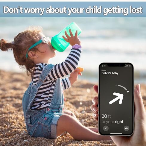 2Pack Waterproof Airtag Bracelets for Kids, Floral Engraved AirTag Wristband Compatible with Apple AirTag, Silicone Hidden Air Tag Case Anti-Lost GPS Tracker Holder for Toddler Children in Saudi Arabia