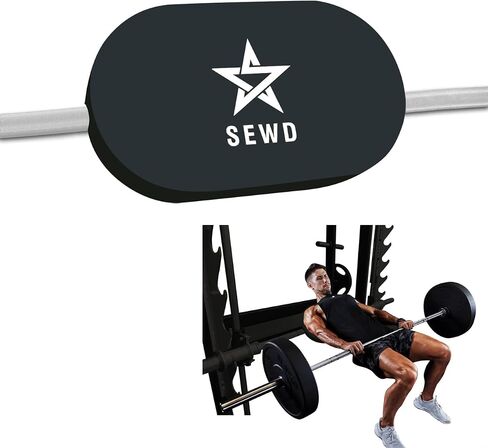 Turns Any Squat Rack into Hip Thrust Machine by SEWD – Hip Thrust Bench Back Pad Fits Olympic Barbell Bar – Multifunctional Workout Pad for Hip Thrust, Bench Press, Plank, Glute Bridge and Push Ups. in Saudi Arabia