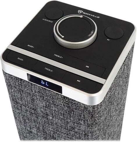 Rockville ONE-Tower All-in-One Tower Bluetooth Speaker System+HDMI/Optical/RCA, Black in Saudi Arabia