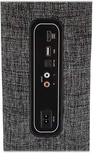 Rockville ONE-Tower All-in-One Tower Bluetooth Speaker System+HDMI/Optical/RCA, Black in Saudi Arabia