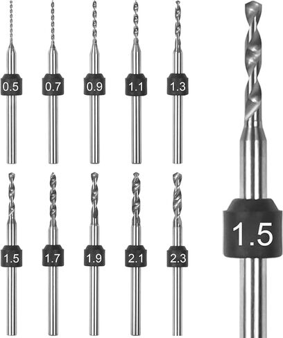 مجموعة رؤوس مثقاب صغيرة من AM ARROWMAX PCB، 0.5 مم - 2.3 مم، ساق 3/32 بوصة، حجم محدد، مجموعة لقم مثقاب مجوهرات من كربيد التنجستن، أداة حفر ثقب DIY، كهرمان، خرز، PCB، خشب، خرزة (مجموعة SDS B) ) in Kuwait