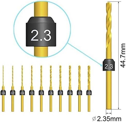 مجموعة رؤوس مثقاب صغيرة من AM ARROWMAX PCB، 0.5 مم - 2.3 مم، ساق 3/32 بوصة، حجم محدد، مجموعة لقم مثقاب مجوهرات من كربيد التنجستن، أداة حفر ثقب DIY، كهرمان، خرز، PCB، خشب، خرزة (مجموعة SDS B) ) in Kuwait
