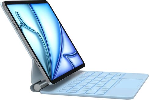 حافظة لوحة مفاتيح لجهاز iPad Air 11 بوصة (M2) 2024 وiPad Pro 11 بوصة (الجيل الرابع/الثالث/الجيل الثاني/الأول)، لوحة مفاتيح سحرية لجهاز Air 5th/4th Gen، لوحة تتبع متعددة اللمس، 7 ألوان خلفية سوداء in Kuwait