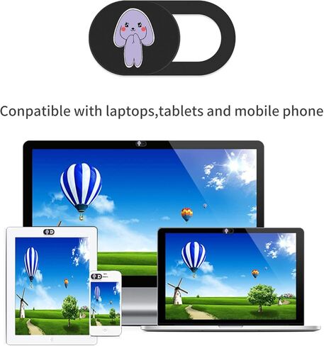 3 Pack Pink Webcam Cover Camera Privacy Security for iPhone,Laptop,Desktop,PC,MacBook Pro, iMac, Mac Mini, Computer and Smartphones (Beg Hug Bunny) in Kuwait