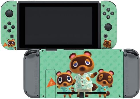 Controller Gear Aunthentic & Officially Licensed Animal Crossing: New Horizon - "Tom Nook & Friends" Nintendo Switch Skin Bundle in Saudi Arabia