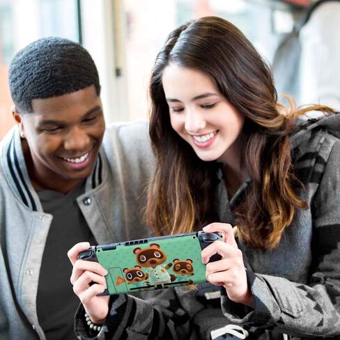 Controller Gear Aunthentic & Officially Licensed Animal Crossing: New Horizon - "Tom Nook & Friends" Nintendo Switch Skin Bundle in Saudi Arabia