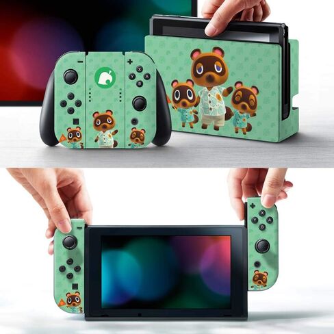 Controller Gear Aunthentic & Officially Licensed Animal Crossing: New Horizon - "Tom Nook & Friends" Nintendo Switch Skin Bundle in Saudi Arabia