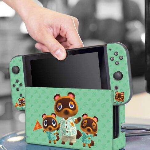 Controller Gear Aunthentic & Officially Licensed Animal Crossing: New Horizon - "Tom Nook & Friends" Nintendo Switch Skin Bundle in Saudi Arabia