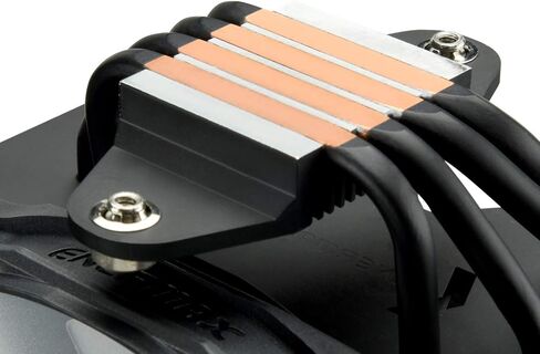 مبرد هواء وحدة المعالجة المركزية Enermax ETS-F40 A-RGB أبيض - مروحة 140 مم PWM، 4 أنابيب حرارة نحاسية مباشرة، 200 وات + TDP لـ Intel LGA1700/AMD AM5 in Saudi Arabia