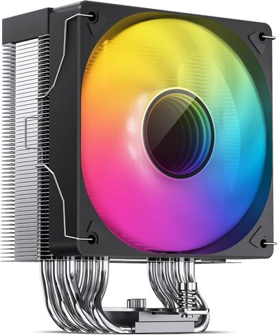 JONSBO CR1000 V2 PRO ARGB CPU Cooler,Silent Series CPU Cooler, Air Cooler H154mm, 6 Copper Heat Pipe Insert Aluminum Fin for AM4/AM5/Intel LGA1700, 120mm PWM ARGB 9-Blades Fan,Top Cover ARGB, Black in Saudi Arabia
