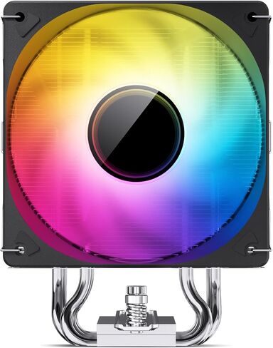 JONSBO CR1000 V2 PRO ARGB CPU Cooler,Silent Series CPU Cooler, Air Cooler H154mm, 6 Copper Heat Pipe Insert Aluminum Fin for AM4/AM5/Intel LGA1700, 120mm PWM ARGB 9-Blades Fan,Top Cover ARGB, Black in Saudi Arabia