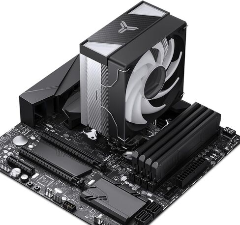 JONSBO CR1000 V2 PRO ARGB CPU Cooler,Silent Series CPU Cooler, Air Cooler H154mm, 6 Copper Heat Pipe Insert Aluminum Fin for AM4/AM5/Intel LGA1700, 120mm PWM ARGB 9-Blades Fan,Top Cover ARGB, Black in Saudi Arabia