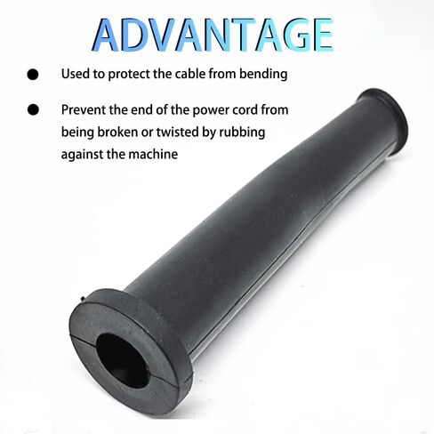 Utoolmart 30 Pcs Cord Boot Protector Cable Sleeve Hose, Rubber Flex Strain Relief Protector, 82mm/3.23" Length, Black in Saudi Arabia