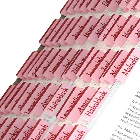 Bible Tabs, Large Print Laminated Bible Tabs for Women and Men - Easy to Read Bible Book Tabs for Study Bible, Index Tabs for Old and New Testament, Bible Labels Tabs for Christian Gift, Black in Saudi Arabia