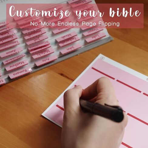 Bible Tabs, Large Print Laminated Bible Tabs for Women and Men - Easy to Read Bible Book Tabs for Study Bible, Index Tabs for Old and New Testament, Bible Labels Tabs for Christian Gift, Black in Saudi Arabia
