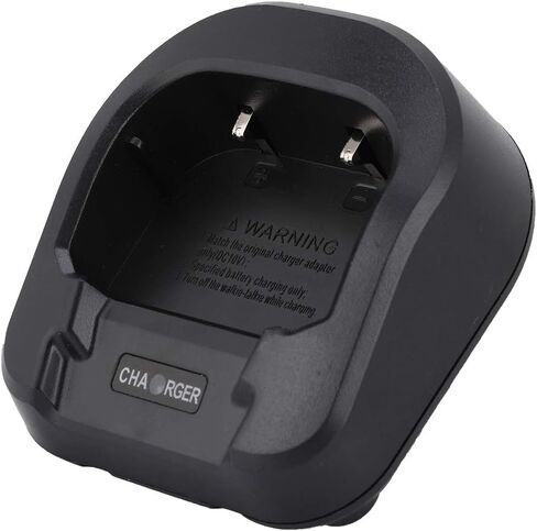 شاحن بطارية ASHATA Walkie Talkie، شاحن منزلي لـ Baofeng Walkie Talkie، شاحن بطارية 100-240 فولت لـ Baofeng UV82 UV-8D UV-82HX راديو ثنائي الاتجاه (أسود) in Saudi Arabia