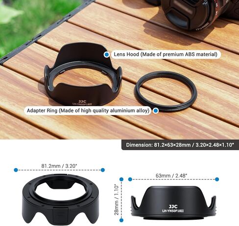 Lens Hood for Yongnuo YN 50mm f/1.8 II Lens, Reversible Lens Shade Protector Compatible with 58mm Filter or Lens Cap in Saudi Arabia