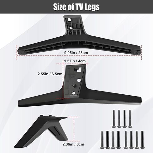 2-Be-Best أرجل تلفزيون لقاعدة تلفزيون LG البديلة لأرجل التلفزيون المتوافقة مع تلفزيون LG 49UJ6300 49UM7300 49UN6900 50UK6300 50UK6500 50UM7300 55UK6500 55UJ6540 55UM7300 لمزيد من تلفزيونات LG مع مسامير in Kuwait