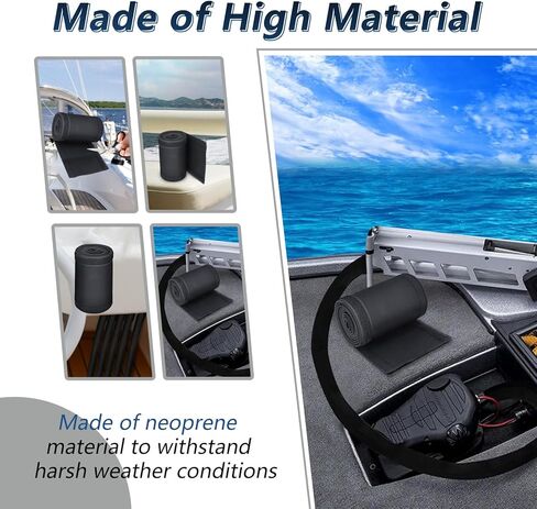 غطاء منظم كابل محرك التصيد البحري، غطاء كابل نيوبرين أسود مقاس 60 بوصة لأسلاك محرك التصيد in Kuwait