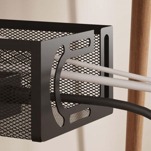 Cable Management Tray for Desk, 15.7"", No Drill Installation, Multipurpose Under Desk Organizer (Black), Large in Saudi Arabia