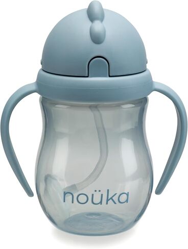 nouka Weighted Straw Cup with Click Top Lid | Leak Proof and Easy Grip | Wave in Saudi Arabia