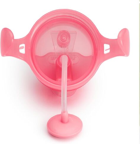 Munchkin Weighted Straw Sippy Cups for Toddlers 7oz, Leak Proof, Freezer/Dishwasher Safe, Easy to Hold-Great toddler cups with straws, Supports Straw-use Education, Straw Cups (Purple/Pink) in Kuwait